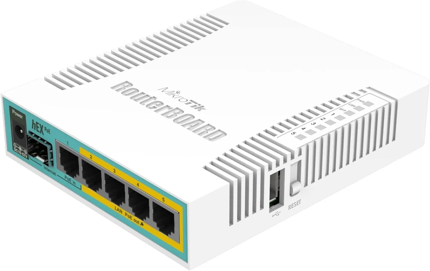 میکروتیک RB960PGS hEX PoE با پردازنده 800MHz، حافظه 128MB، پنج پورت گیگابیتی و SFP و لایه 4