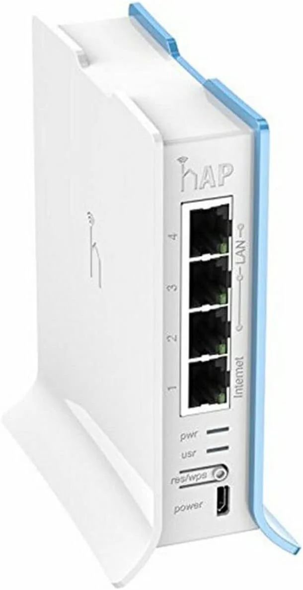 میکروتیک RB941-2nD-TC hAP Lite با 32 مگابایت رم، 4 پورت 10/100، وایرلس 2.4 گیگاهرتز 802.11b/g/n 2x2 OSL4