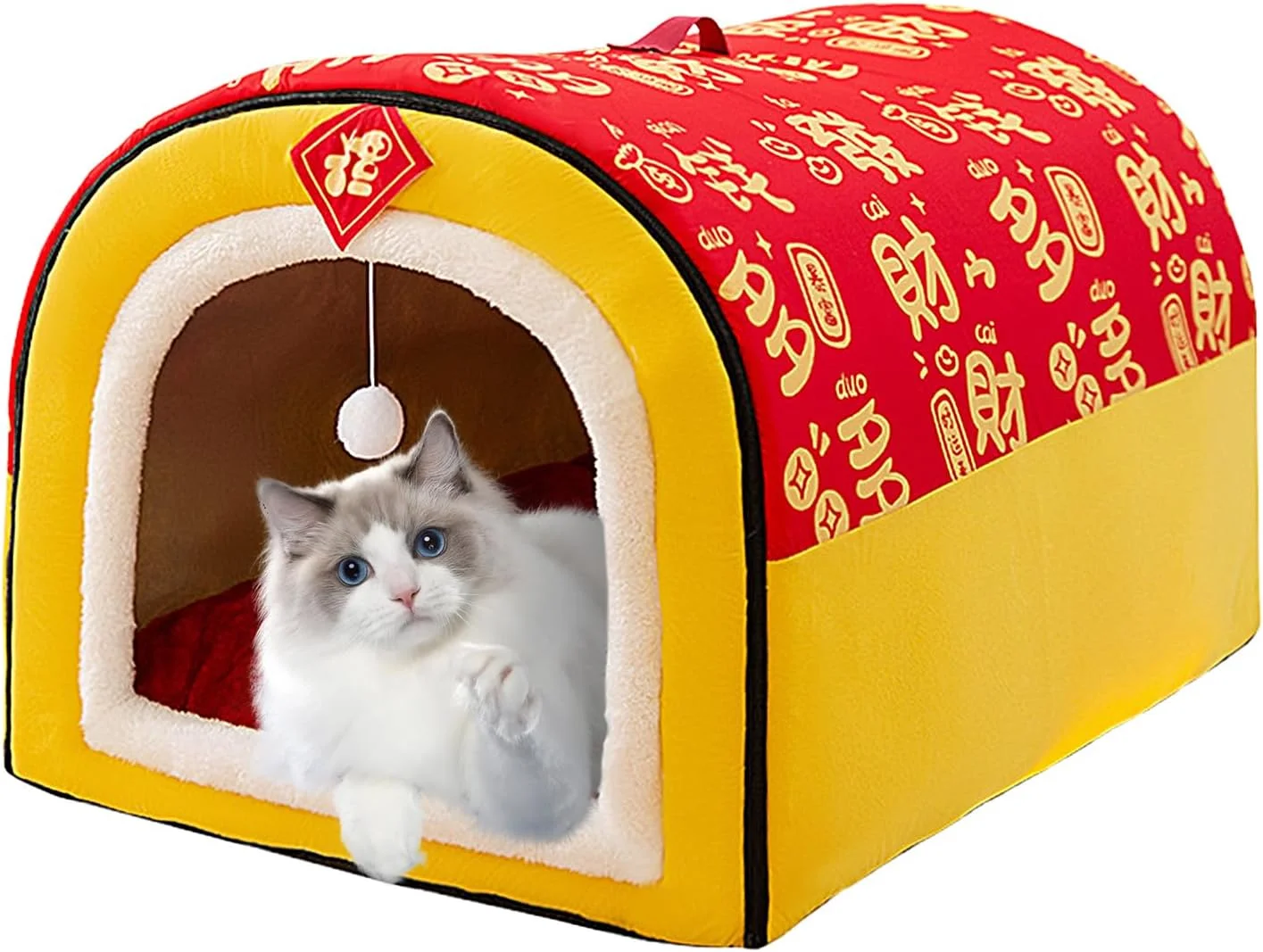 خانه سگ کوچک، غار چادری نرم با کوسن | خانه تخت خواب گرم و محصور سگ و گربه - برای گربه ها، حیوانات کوچک، خرگوش ها، توله سگ ها، بازی، کمپینگ، خانه خانه سگ کوچک، غار چادری نرم با کوسن | خانه تخت خواب گرم و محصور سگ و گربه - برای گربه ها، حیوانات کوچک، خرگوش ها، توله سگ ها، بازی، کمپینگ، خانه