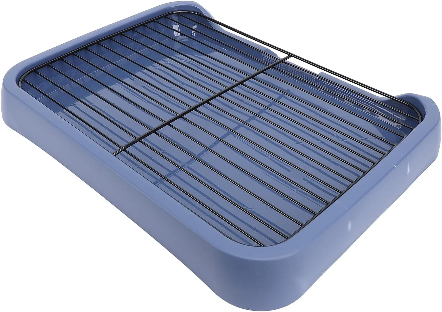 سینی دستشویی سگ Depisuta، جعبه بستر قابل حمل و جداشدنی سگ، جای پد ادرار توله سگ سرپوشیده با توری برای سگ های کوچک و متوسط، ساختار پایدار، مواد ایمن