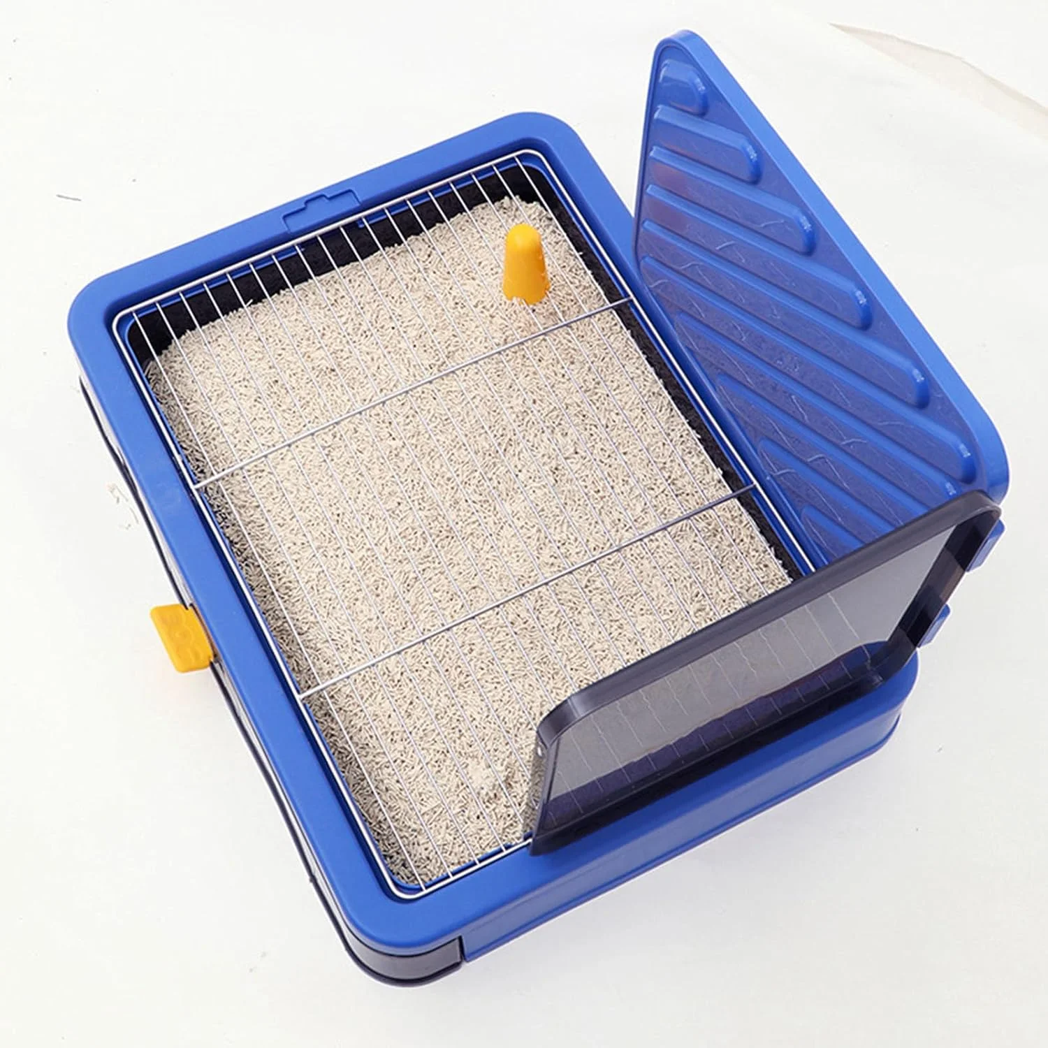 تخته توالت سگ Fabater با دیواره های بلند، نگهدارنده آموزش ادرار توله سگ جادار، ایده آل برای سگ های سایز متوسط، تمیز کردن آسان