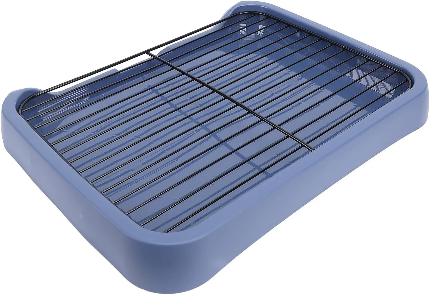 سینی دستشویی سگ Depisuta، جعبه بستر قابل حمل و جداشدنی سگ، جای پد ادرار توله سگ سرپوشیده با توری برای سگ های کوچک و متوسط، ساختار پایدار، مواد ایمن