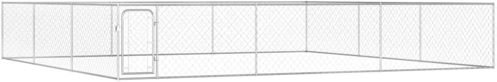 قفس سگ فضای باز فولاد گالوانیزه 6x6x1 متر