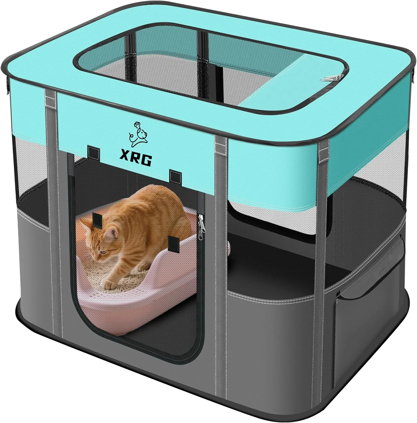 محوطه بازی سگ XRG با پد ضد آب، قفس سگ قابل حمل برای سگ های متوسط، قفس گربه در فضای داخلی با پوشش سایه مقاوم و تنفسی، محوطه بازی حیوانات خانگی برای سگ ها، استفاده در فضای داخلی و خارجی برای حیوانات خانگی کوچک و متوسط (L، سبز) محوطه بازی سگ XRG با پد ضد آب، قفس سگ قابل حمل برای سگ های متوسط، قفس گربه در فضای داخلی با پوشش سایه مقاوم و تنفسی، محوطه بازی حیوانات خانگی برای سگ ها، استفاده در فضای داخلی و خارجی برای حیوانات خانگی کوچک و متوسط (L، سبز)