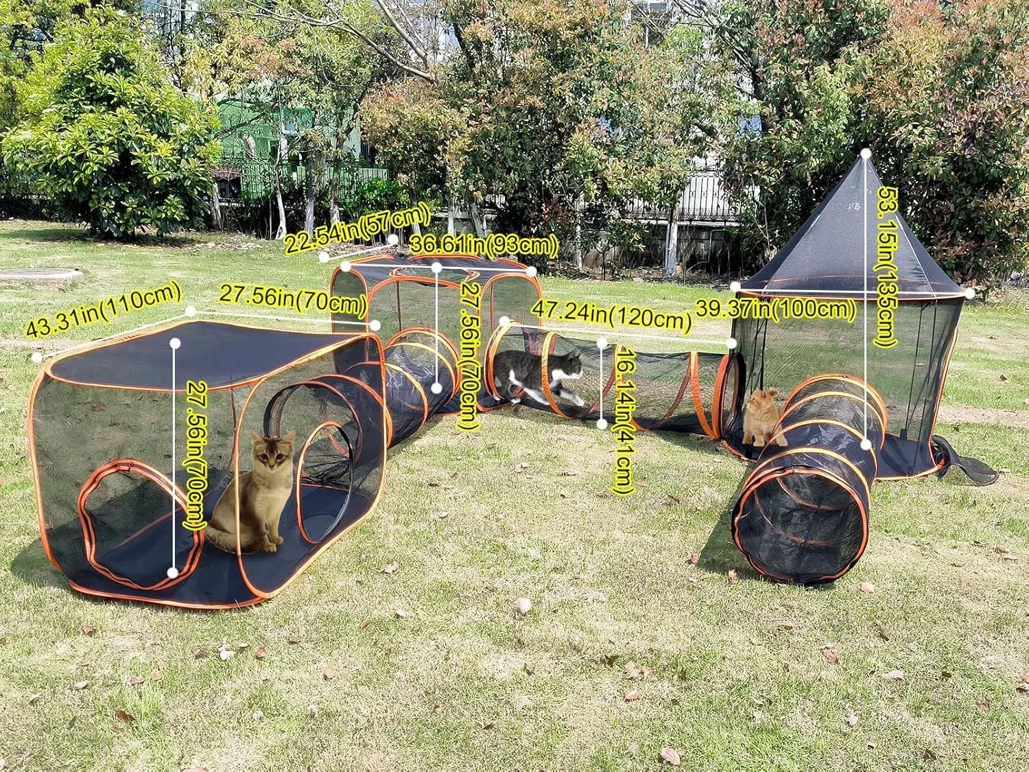 چادر بازی حیوانات خانگی تاشو مناسب گربه و سگ، قفس و حصار (مدل 5)