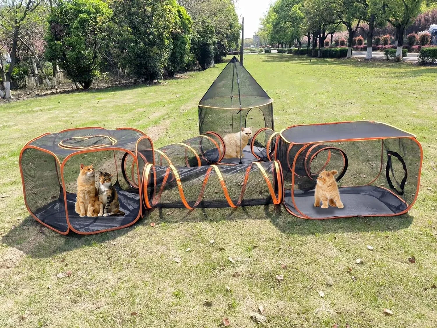 چادر بازی حیوانات خانگی تاشو مناسب گربه و سگ، قفس و حصار (مدل 5)