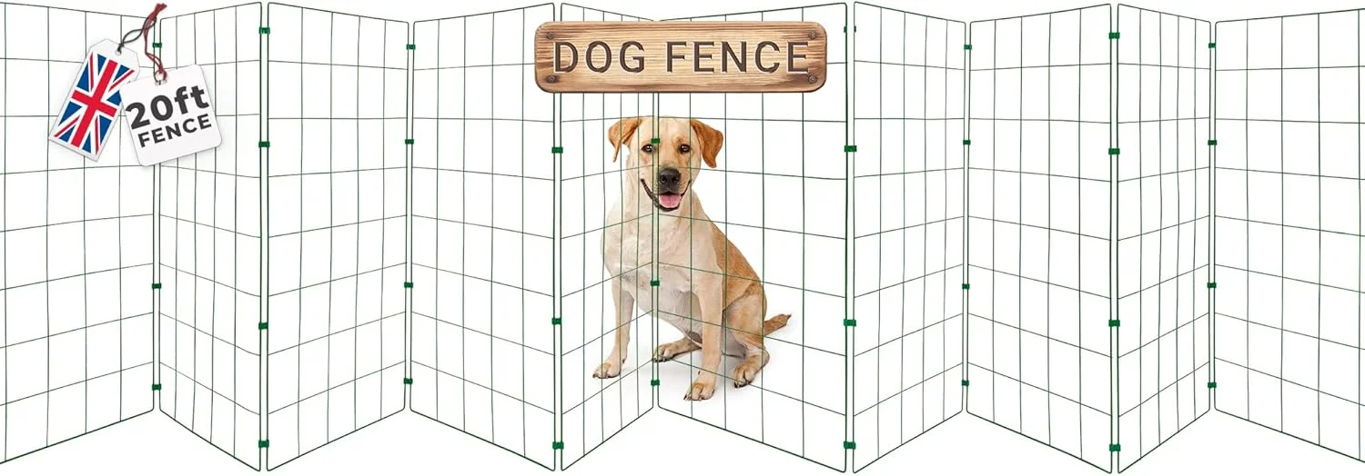 فنس تاشو و قابل حمل سگ پی دات ولف فلکسی پنل | مناسب فضای داخلی و خارجی | دروازه | مانع (فنس 6 متری)