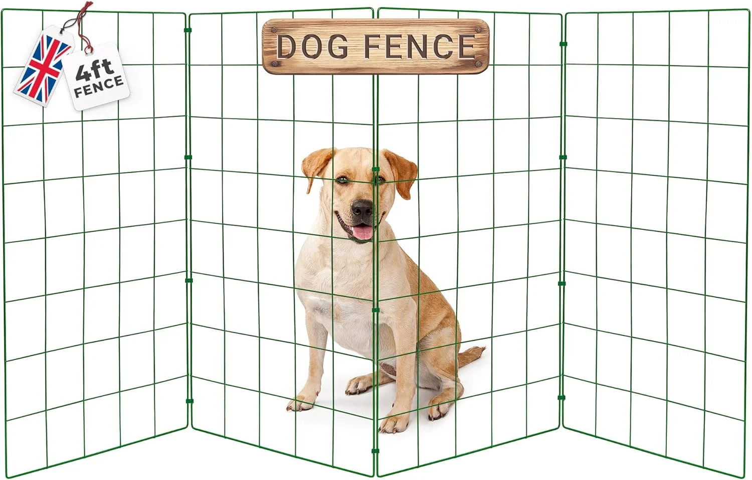 فنس تاشو و قابل حمل سگ پی دات ولف فلکسی پنل | مناسب فضای داخلی و خارجی | دروازه | مانع (فنس 4 فوتی)