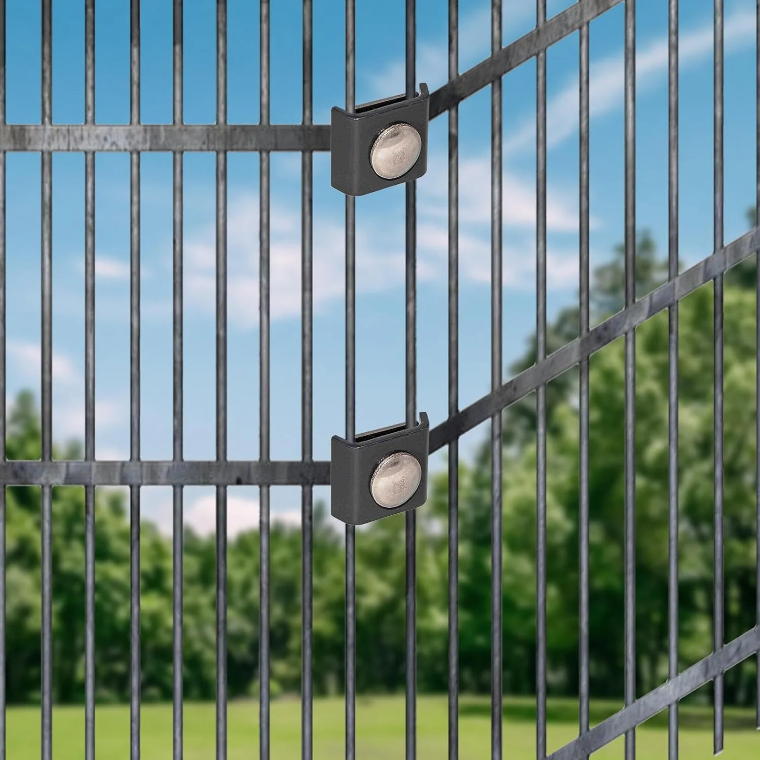 اتصال دهنده نرده دو قطبی، اتصال دهنده پنل شبکه سیمی 10 عددی، اتصال قوی، اتصال فلزی برای دیوار مزرعه یا منطقه عمومی