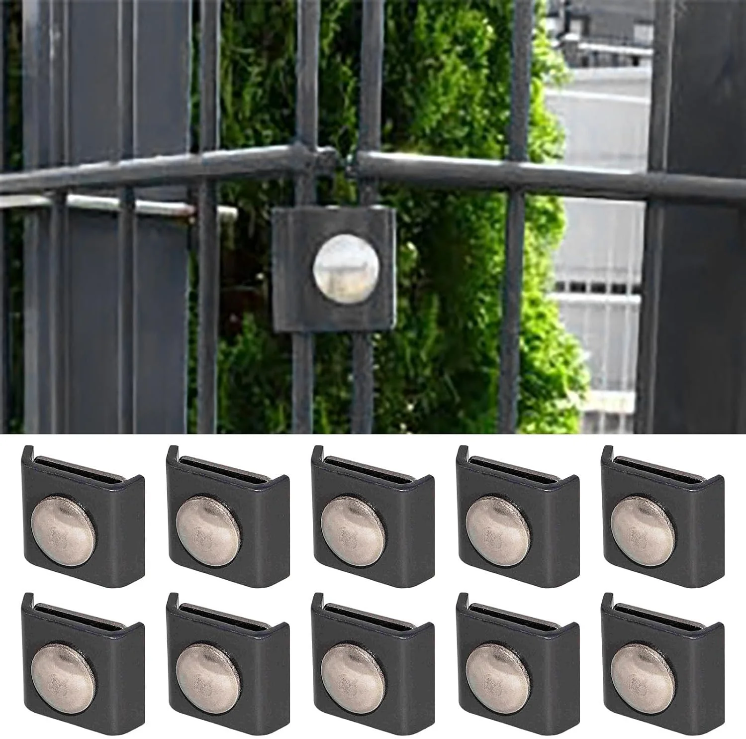 اتصال دهنده نرده دو قطبی، اتصال دهنده پنل شبکه سیمی 10 عددی، اتصال قوی، اتصال فلزی برای دیوار مزرعه یا منطقه عمومی