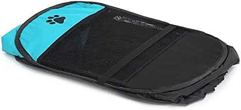 محوطه بازی تاشو قابل حمل حیوانات خانگی دوتالا، مناسب سگ و گربه، جنس پارچه آکسفورد 600D با کیفیت، دارای زیپ جداشدنی، مناسب استفاده در فضای داخلی و خارجی (آبی)