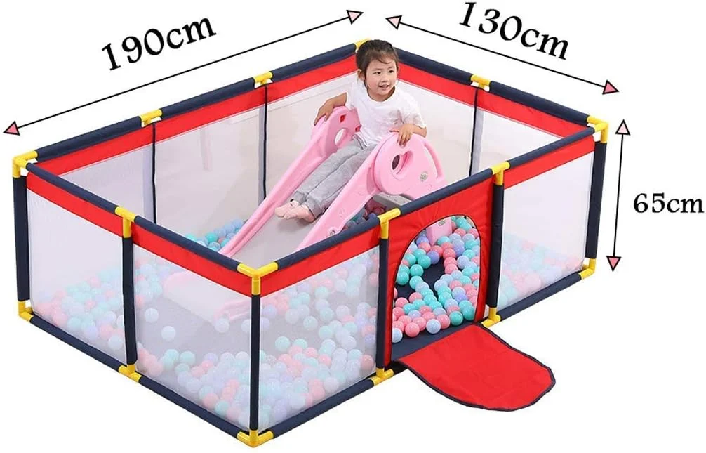 محوطه بازی کودک DOKGRYD، چادر بازی کودکان مناسب بازی در داخل یا خارج از خانه، فوق العاده بزرگ 190x130 سانتی متر