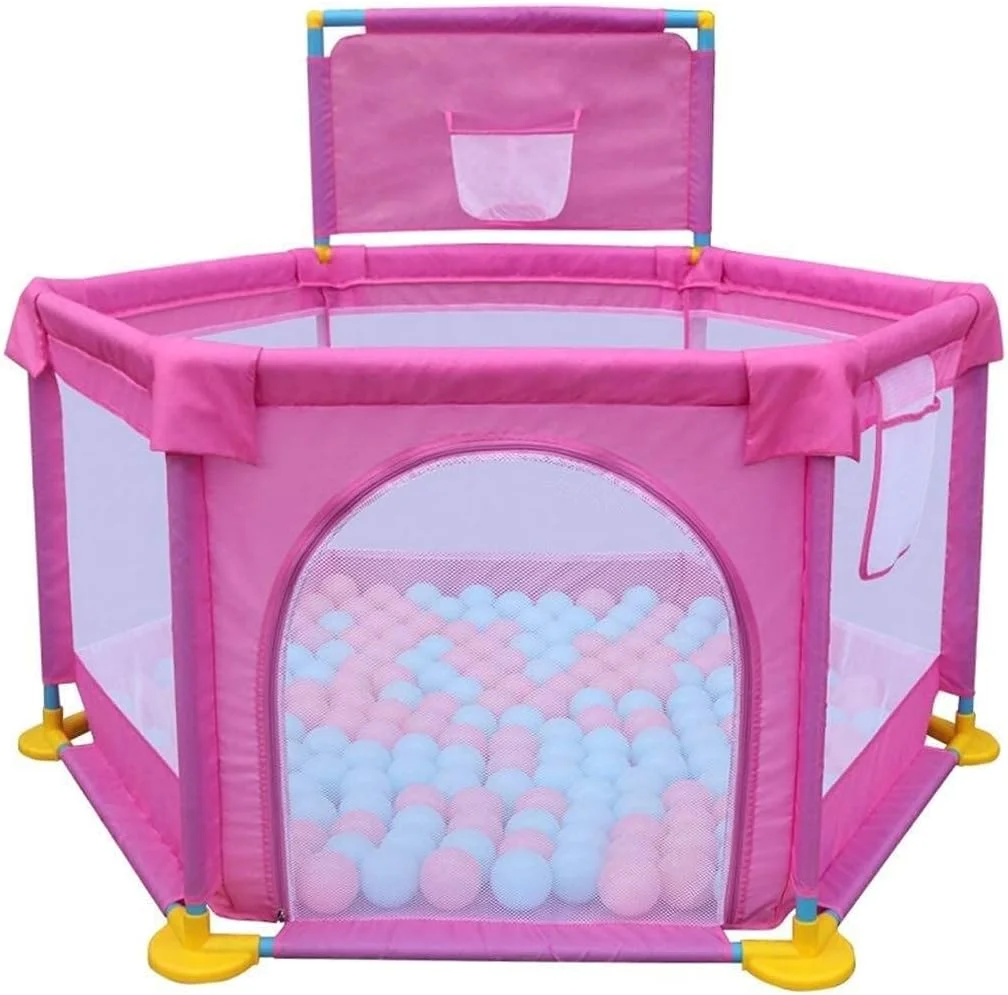 پارک بازی کودک DOKGRYD، مجموعه بازی کودکان، مناسب برای خانه، داخل و خارج از منزل، اسباب بازی های خزیدن کودک به همراه تشک (A)