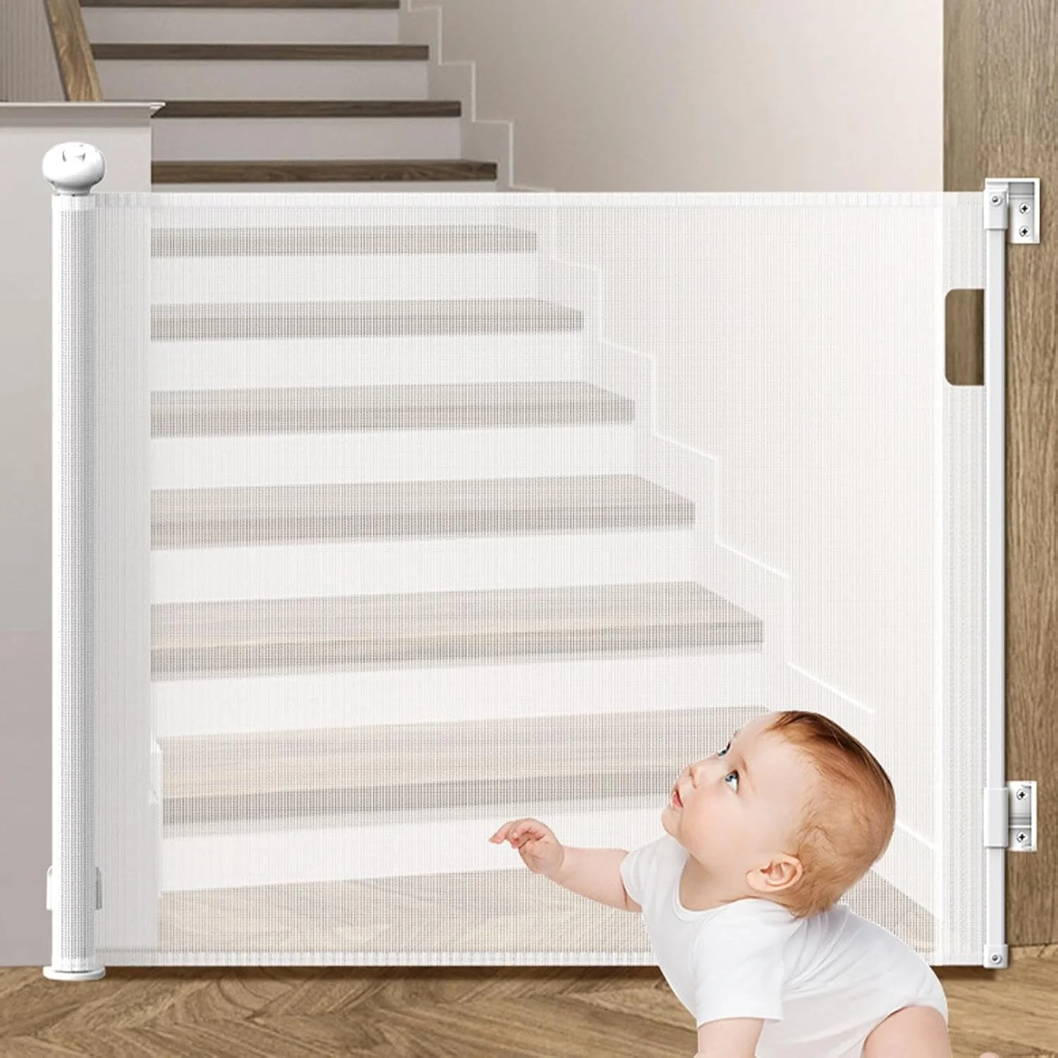 دروازه سگ برای پله ها، دروازه کشویی حیوانات خانگی برای داخل خانه، دور نگه داشتن حیوانات خانگی و توله سگ ها، به همراه لوازم نصب برای درب های ورودی، راهرو، پله ها