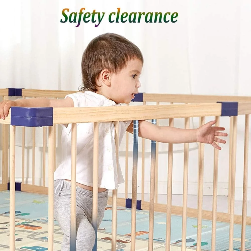 پارک بازی کودک چوبی کوچک DOKGRYD، مرکز فعالیت کودک با زیراندازهای ضد لغزش و 100 توپ - اندازه 120×120×61 سانتی متر پارک بازی کودک چوبی کوچک DOKGRYD، مرکز فعالیت کودک با زیراندازهای ضد لغزش و 100 توپ - اندازه 120×120×61 سانتی متر