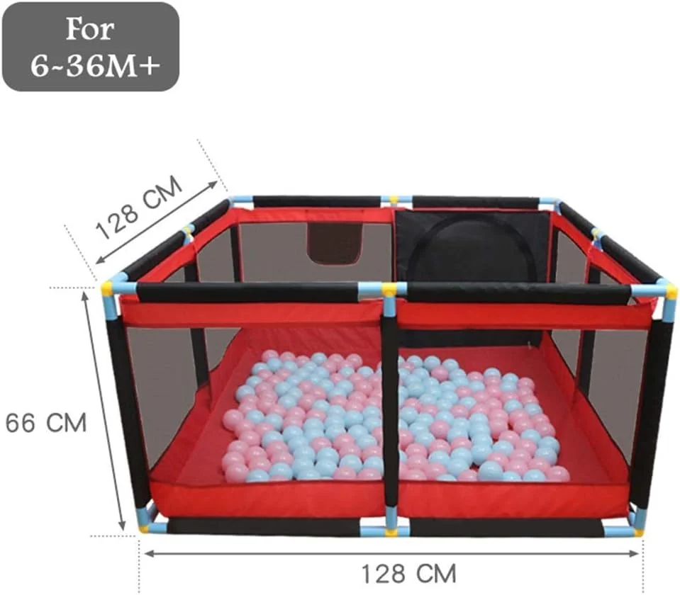 پارک بازی کودک DOKGRYD، مرکز بازی، حیاط بازی، پارک بازی کودک نوپا، اسباب بازی های پیش دبستانی، زمین بازی سرپوشیده، تشک های محافظ - 128x66 سانتی متر