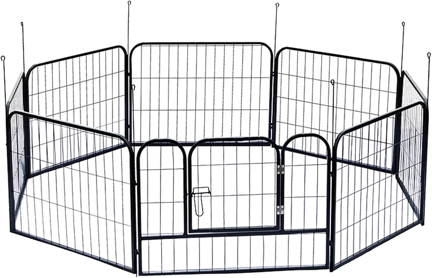 محوطه بازی سگ - محوطه بازی حیوانات خانگی، سگ، گربه، توله سگ، محوطه تاشو، قفس فلزی، حصار مقاوم، مناسب سگ، گربه، 8 تکه