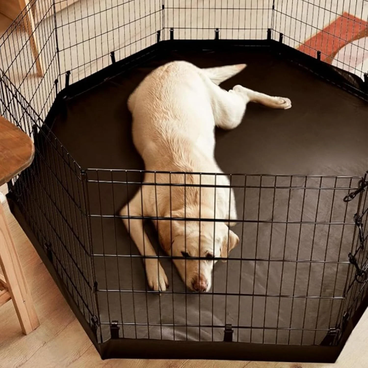 تشک محوطه بازی سگ - پد حصار گربه خانگی - پارچه آکسفورد قابل شستشو پد ادرار سگ ضد آب تشک آموزشی زایمان حیوانات خانگی برای تخت محوطه بازی، مبل و صندوق عقب