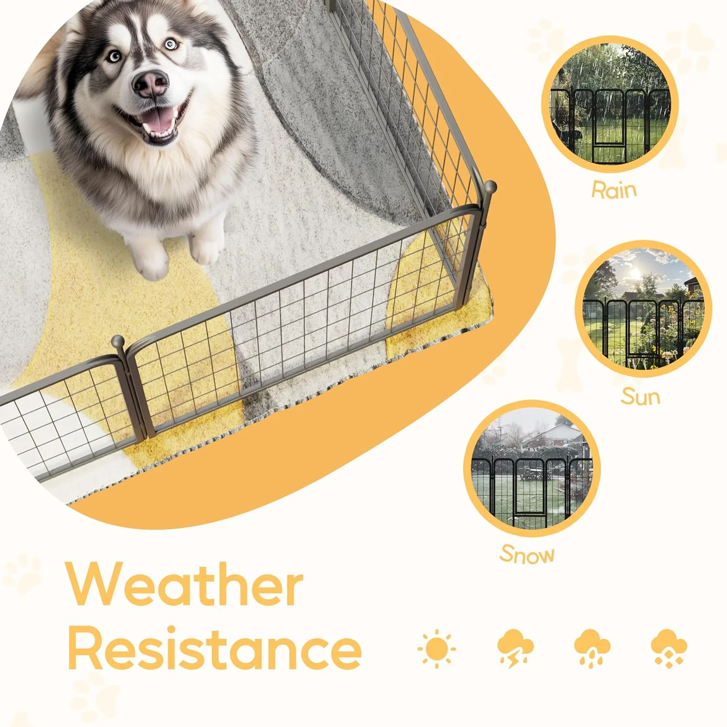 محوطه بازی سگ 24 اینچی 8 پنلی، محوطه بازی فلزی سنگین برای حیوانات خانگی، مناسب فضای داخلی و خارجی، کمپینگ، حیاط، RV، حصار باغ، پاسیو خصوصی، مشکی