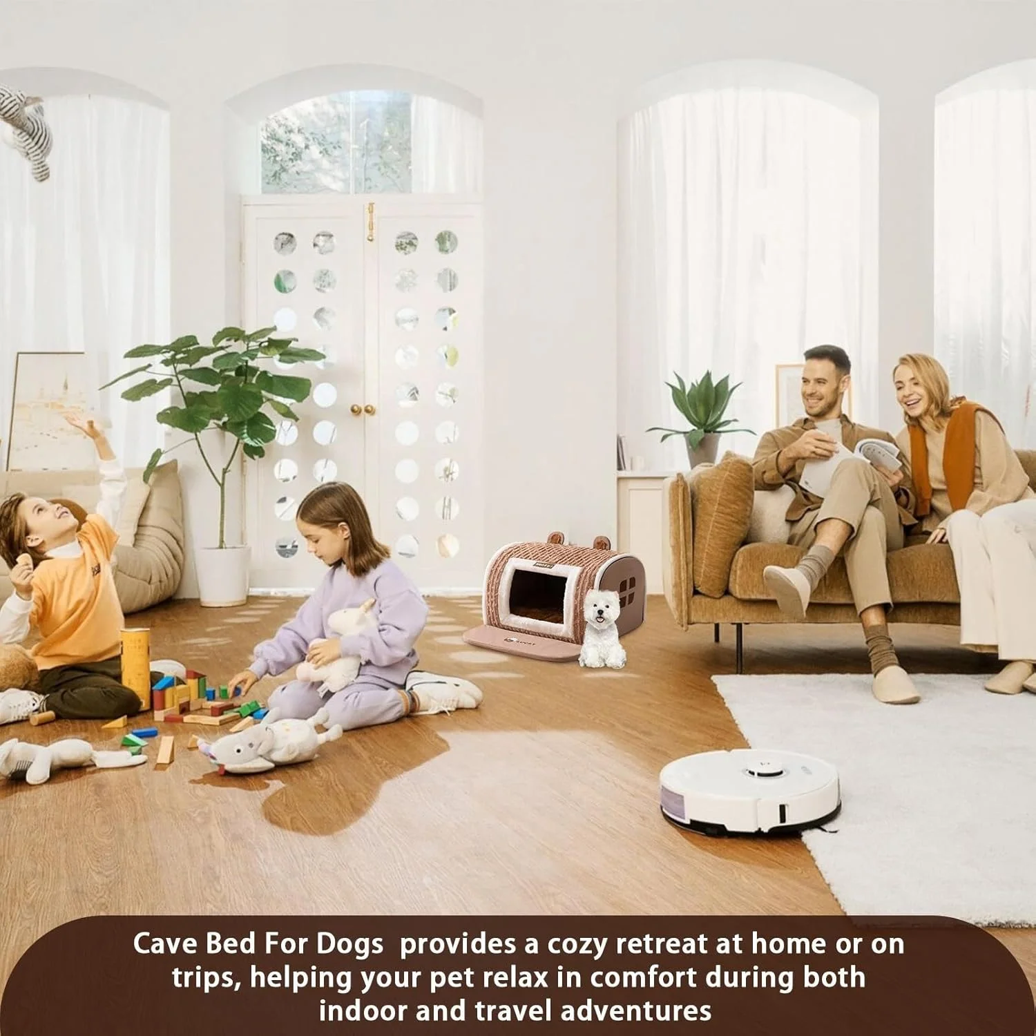 Dog House Indoor - Warm Resting Cave,Cat Warmth Burrow Kennel,for Small Medium Cat Dog Kitten Puppy Pet Resting Indoor Winter Homeowners Apartment Dwellers Dog House Indoor - Warm Resting Cave,Cat Warmth Burrow Kennel,for Small Medium Cat Dog Kitten Puppy Pet Resting Indoor Winter Homeowners Apartment Dwellers