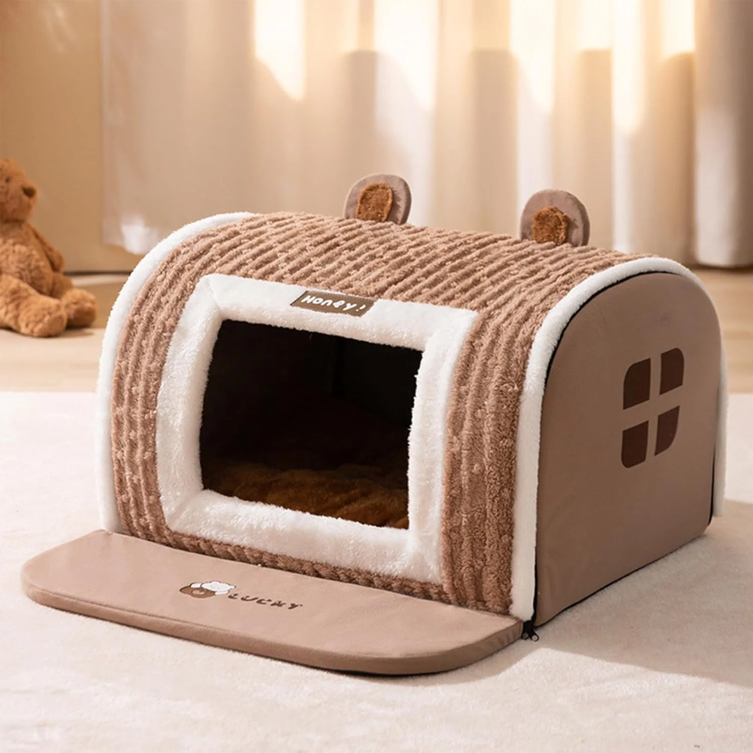 Dog House Indoor - Warm Resting Cave,Cat Warmth Burrow Kennel,for Small Medium Cat Dog Kitten Puppy Pet Resting Indoor Winter Homeowners Apartment Dwellers Dog House Indoor - Warm Resting Cave,Cat Warmth Burrow Kennel,for Small Medium Cat Dog Kitten Puppy Pet Resting Indoor Winter Homeowners Apartment Dwellers