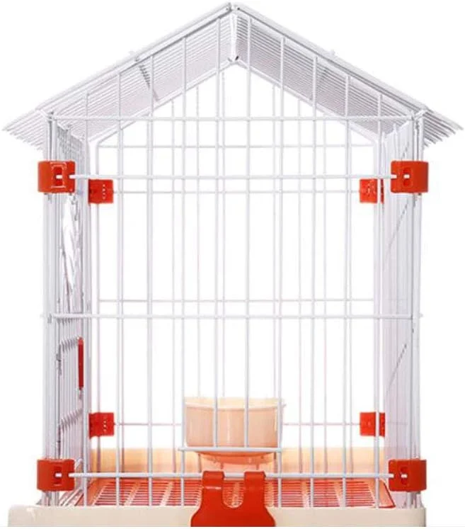 Dog Cage with Toilet, Pet Wire Cage, Pet Dog Cage,Brown,L