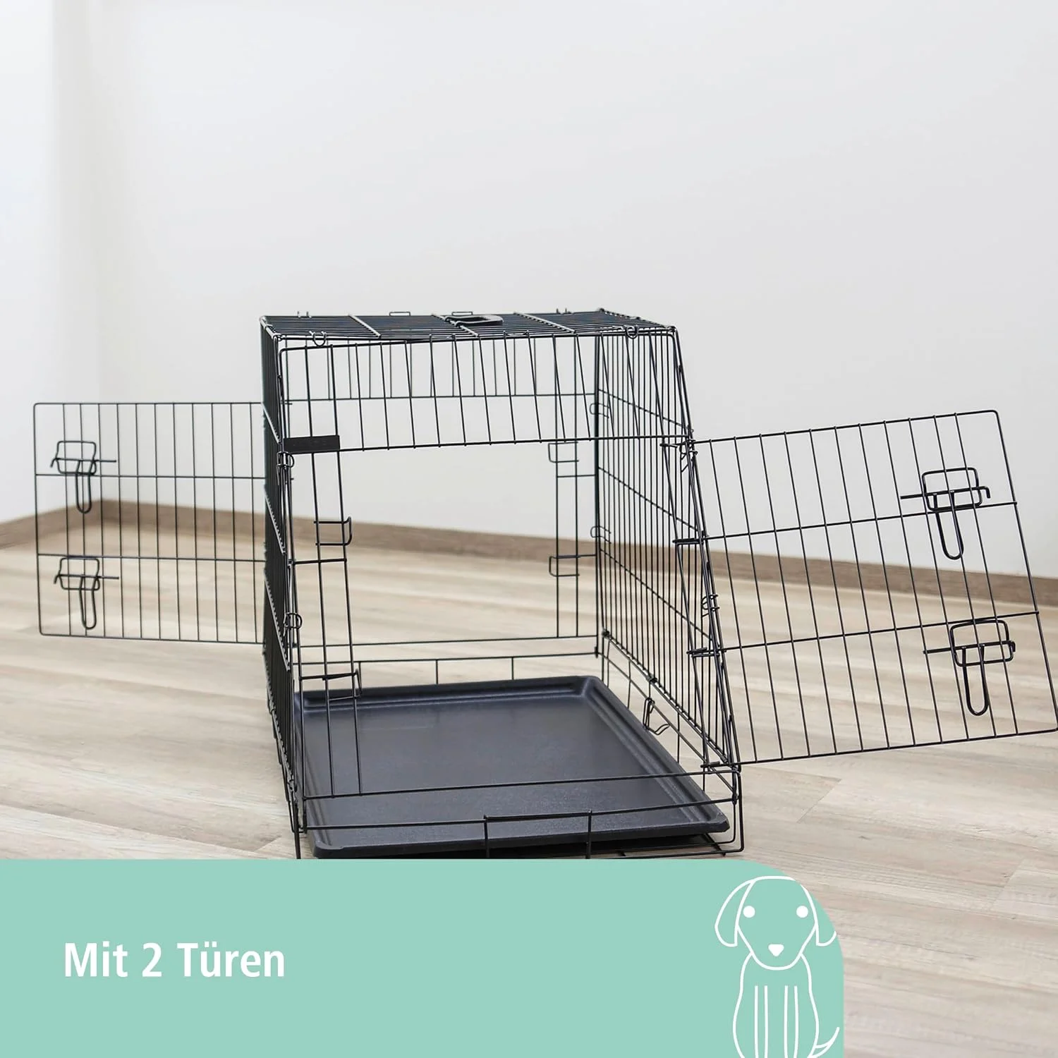 قفس سگ دو درب 81368