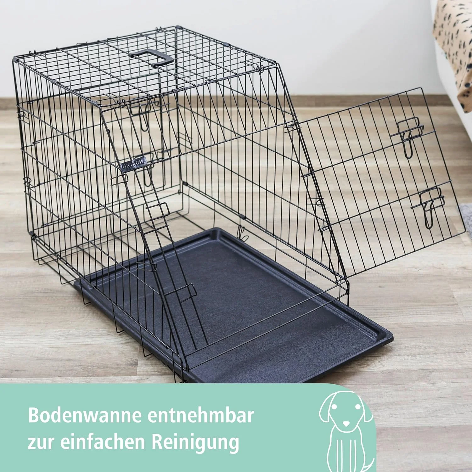 قفس سگ دو درب 81368