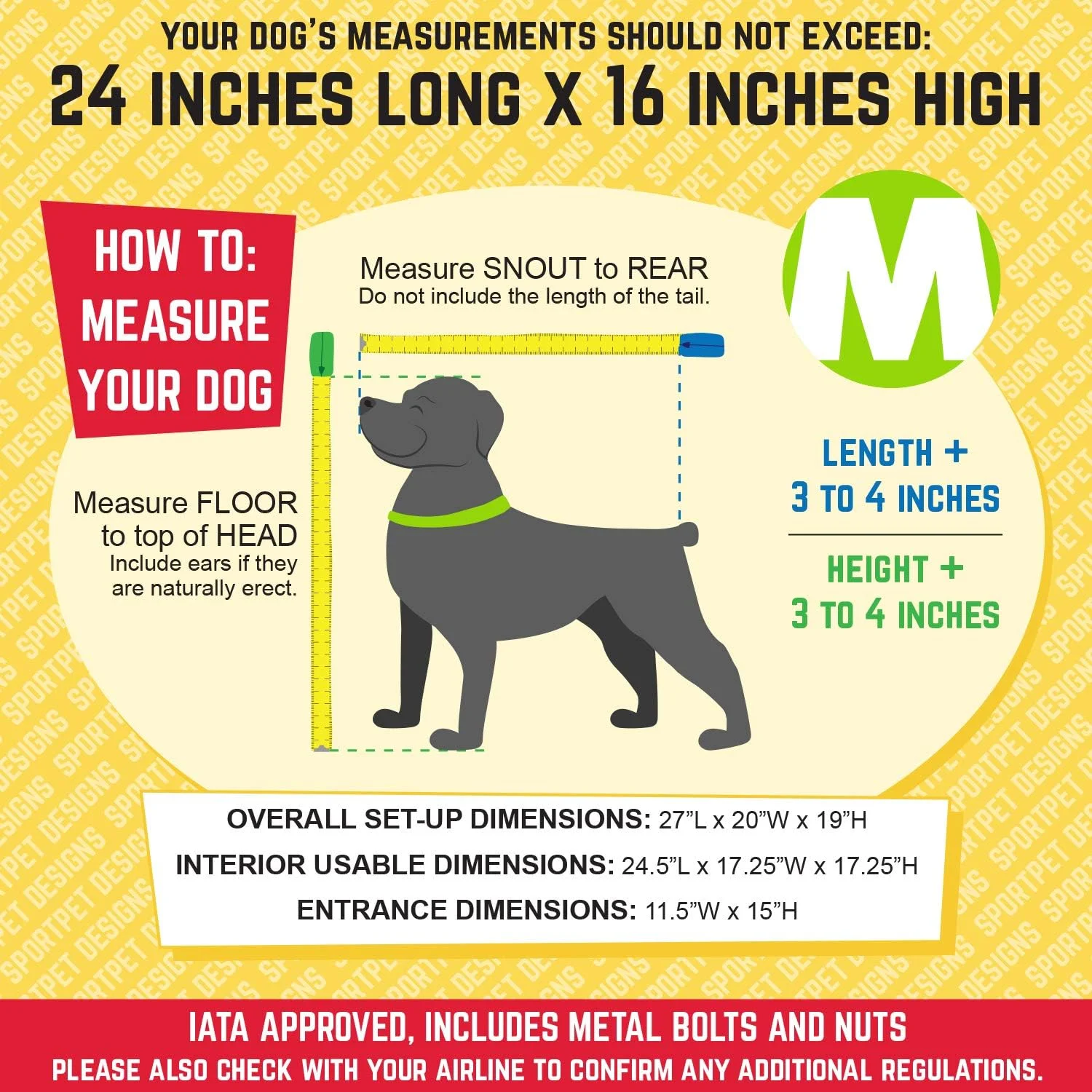 حمل کننده سگ پلاستیکی چرخ دار Sport Pet Designs با درب سیمی پلاستیکی - سایز متوسط حمل کننده سگ پلاستیکی چرخ دار Sport Pet Designs با درب سیمی پلاستیکی - سایز متوسط