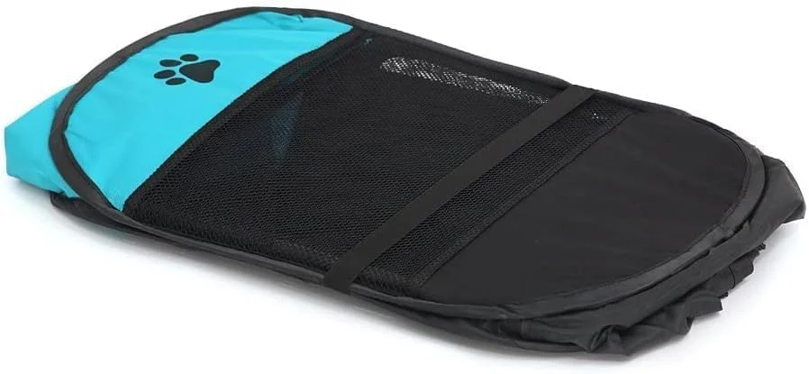 محوطه بازی سگ و توله سگ تاشو هشت ضلعی جداشدنی - آبی