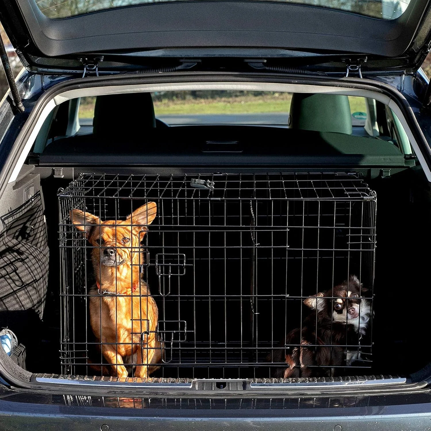 قفس حمل و نقل سگ دیبیا مدل DC00492، مناسب برای حیوانات کوچک، جعبه مقاوم ساخته شده از سیم مفتول قوی، تاشو، 2 درب، سینی، بزرگ، ابعاد 76 x 49 x 56 سانتی متر قفس حمل و نقل سگ دیبیا مدل DC00492، مناسب برای حیوانات کوچک، جعبه مقاوم ساخته شده از سیم مفتول قوی، تاشو، 2 درب، سینی، بزرگ، ابعاد 76 x 49 x 56 سانتی متر