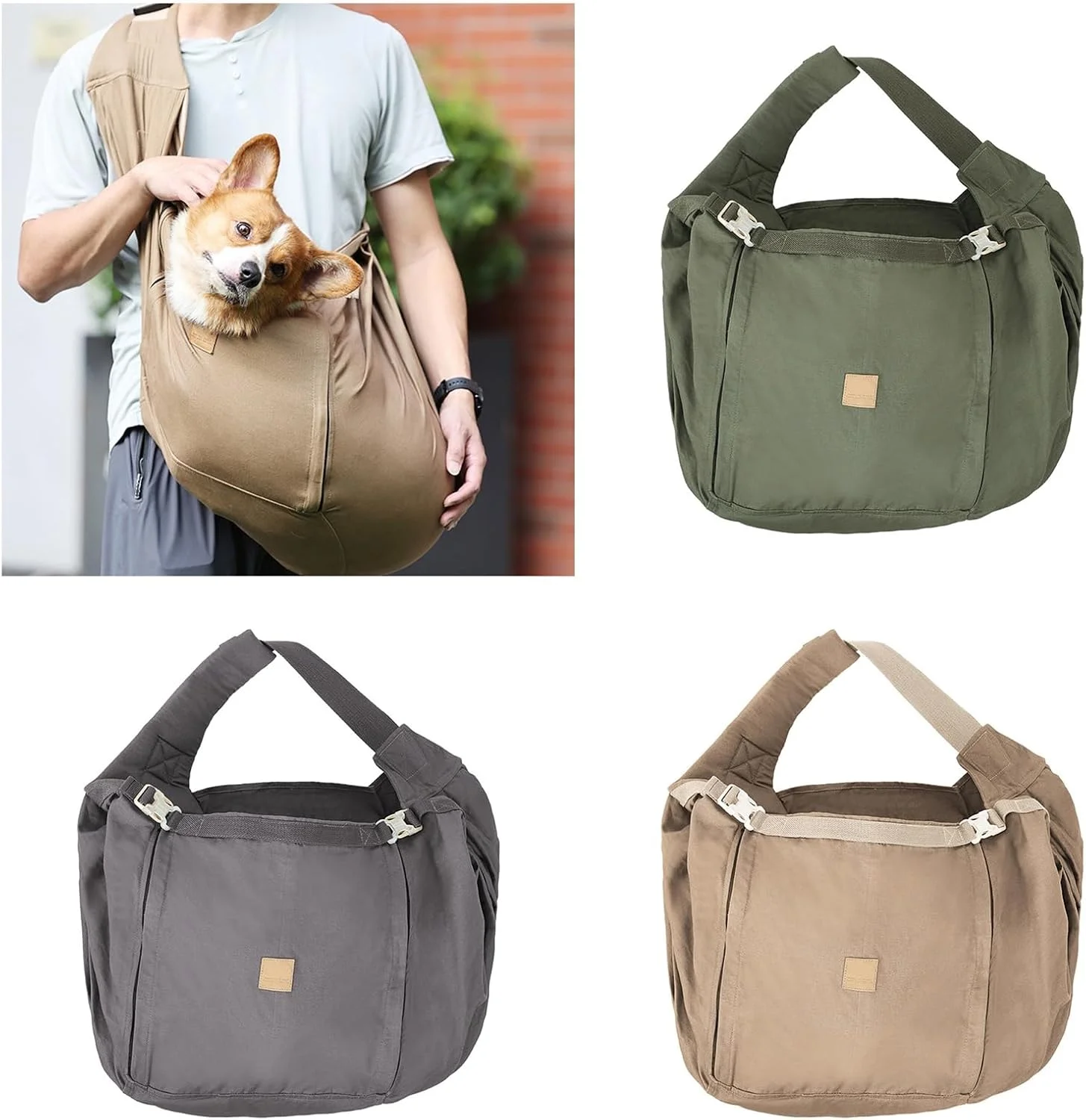 کیف حمل حیوانات خانگی دوشی، مناسب سگ و گربه، دارای تهویه، مناسب حیوانات کوچک، کیف مسافرتی و پیاده روی