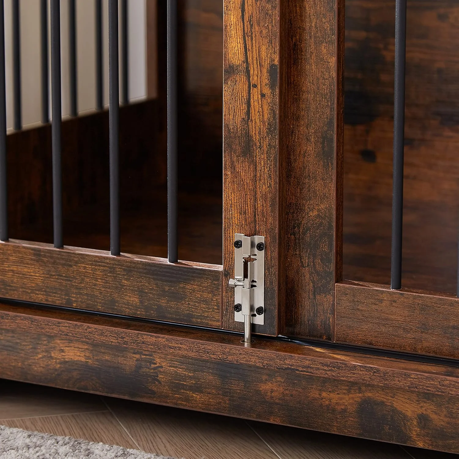 خانه سگ چوبی CuisinSmart، قفس سگ مبلمان داخلی با درب کشویی انبار، 35 اینچ، قفس سگ سنگین و بادوام، قفس سگ تزئینی برای سگ های کوچک/متوسط/بزرگ، قهوه ای خانه سگ چوبی CuisinSmart، قفس سگ مبلمان داخلی با درب کشویی انبار، 35 اینچ، قفس سگ سنگین و بادوام، قفس سگ تزئینی برای سگ های کوچک/متوسط/بزرگ، قهوه ای