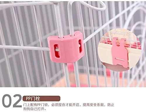 قفس سگ قهوه ای، قفس سگ، لانه سگ، قفس فلزی سیمی تک درب تاشو حیوانات خانگی