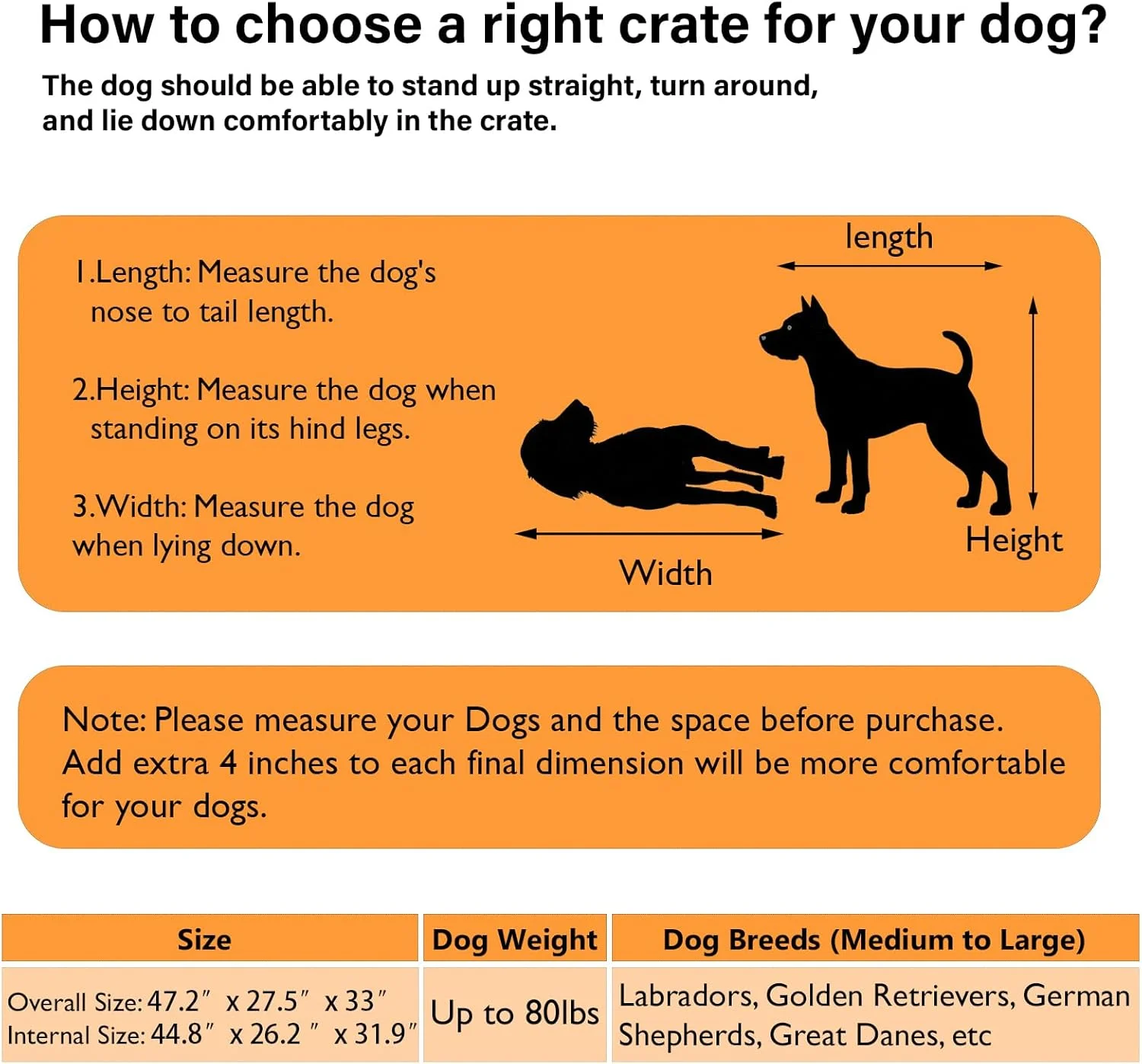 قفس سگ مبلمان COZPAW، قفس سگ 48 اینچی برای نژادهای متوسط/بزرگ، قفس چوبی فلزی سبک خانه روستایی، قفس حیوانات خانگی سنگین برای داخل خانه با چرخ های چرخ دار (قهوه ای)