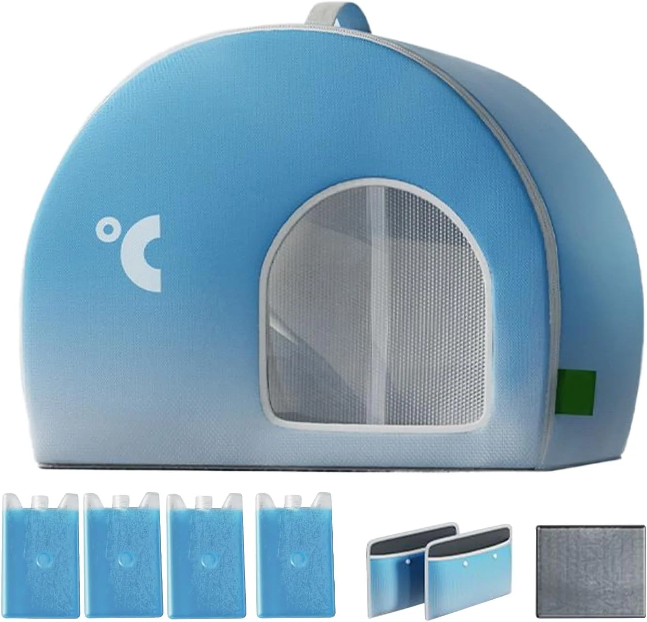 پناهگاه خنک کننده سگ | خانه خنک کننده گربه و سگ، خانه بزرگ حیوانات خانگی ضد آب و هوا با راندمان بالا برای پارک و باغ