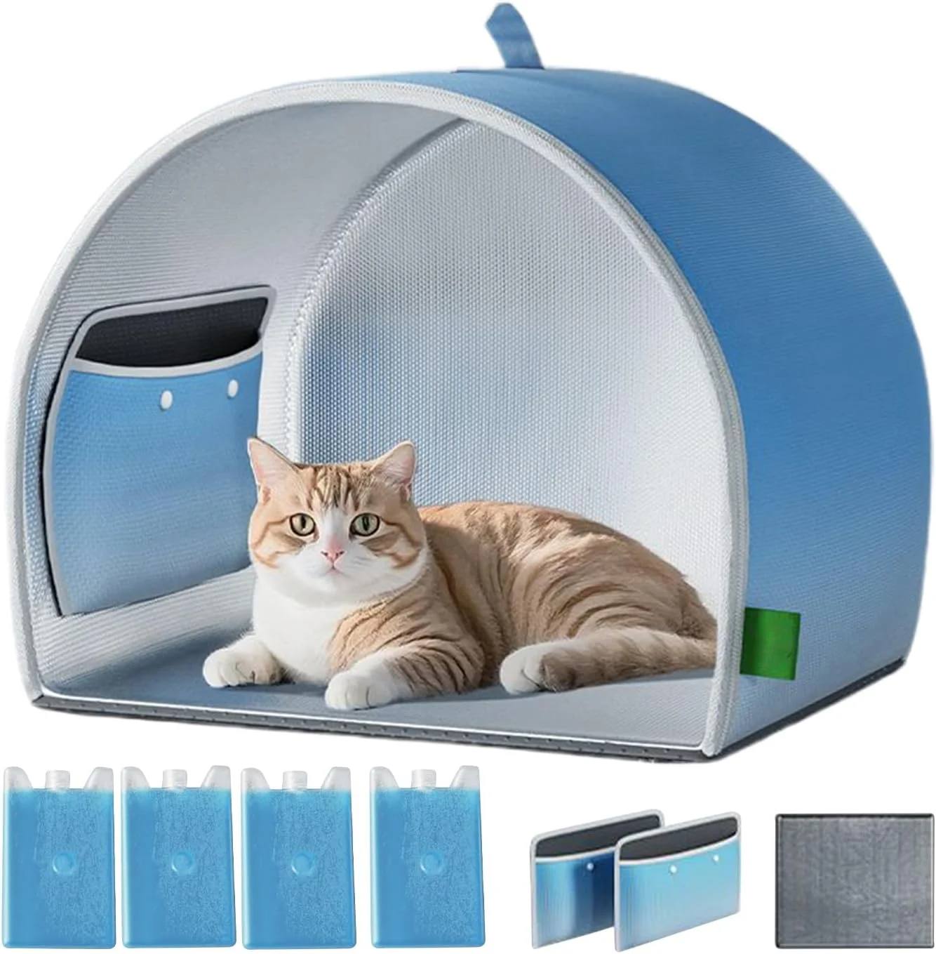 پناهگاه خنک کننده سگ | خانه خنک کننده سگ و گربه - خانه بزرگ و هوشمند حیوانات خانگی مقاوم در برابر آب و هوا برای اتاق نشیمن باغ