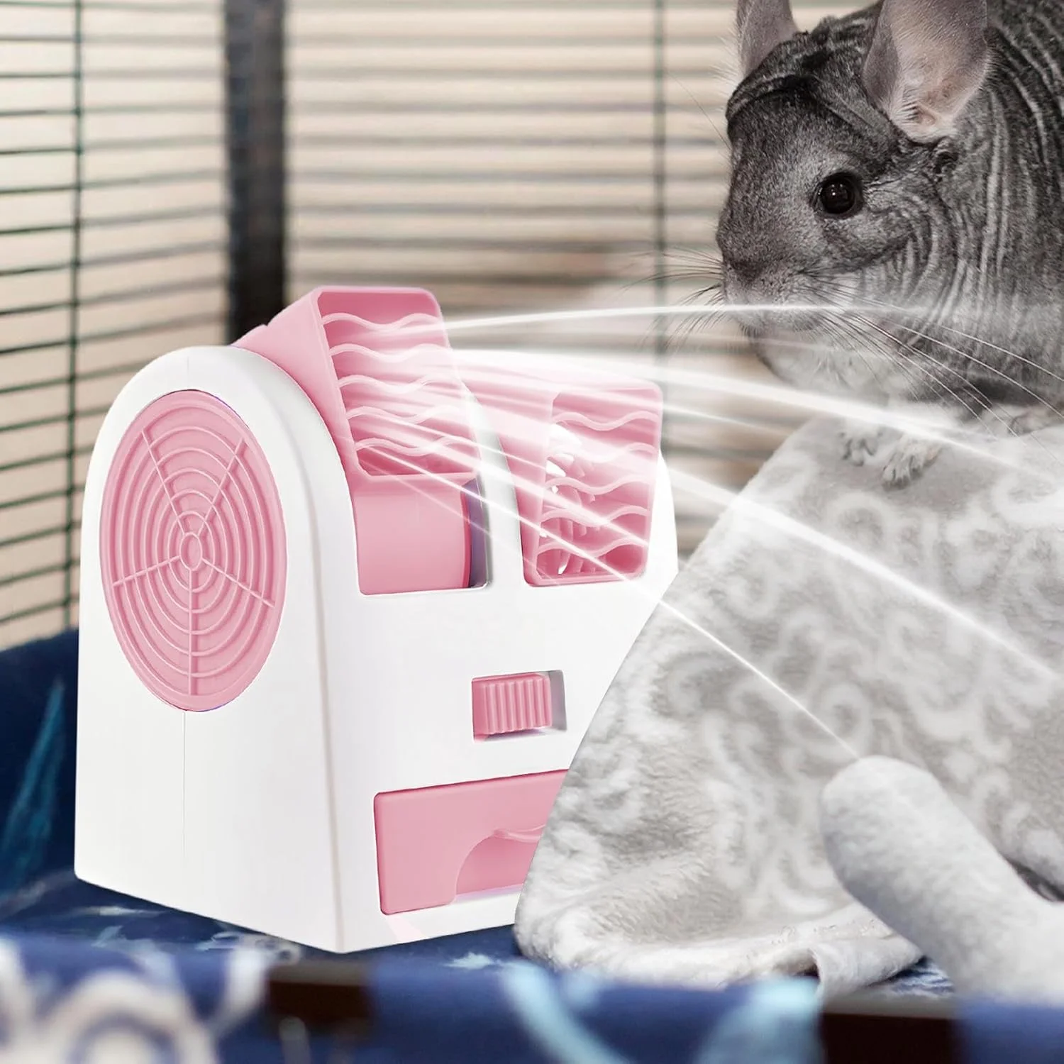 پنکه برای قفس سگ | پنکه قفس حیوانات خانگی برای خنک کردن سگ ها، تجهیزات خنک کننده قابل شارژ با باتری برای اتاق خواب، اتاق نشیمن، کمپینگ، RV، خواب