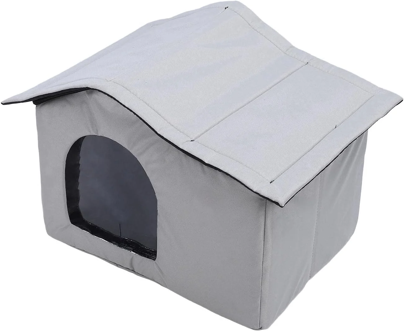 خانه خنک کننده گربه با بسته های یخ تهویه مطبوع، برای گربه های بزرگ، متوسط، کوچک، سگ های کوچک متوسط، مقاوم در برابر گاز گرفتن، پارچه آکسفورد تنفسی خانه خنک کننده حیوانات خانگی تابستانی (M (50-115cm