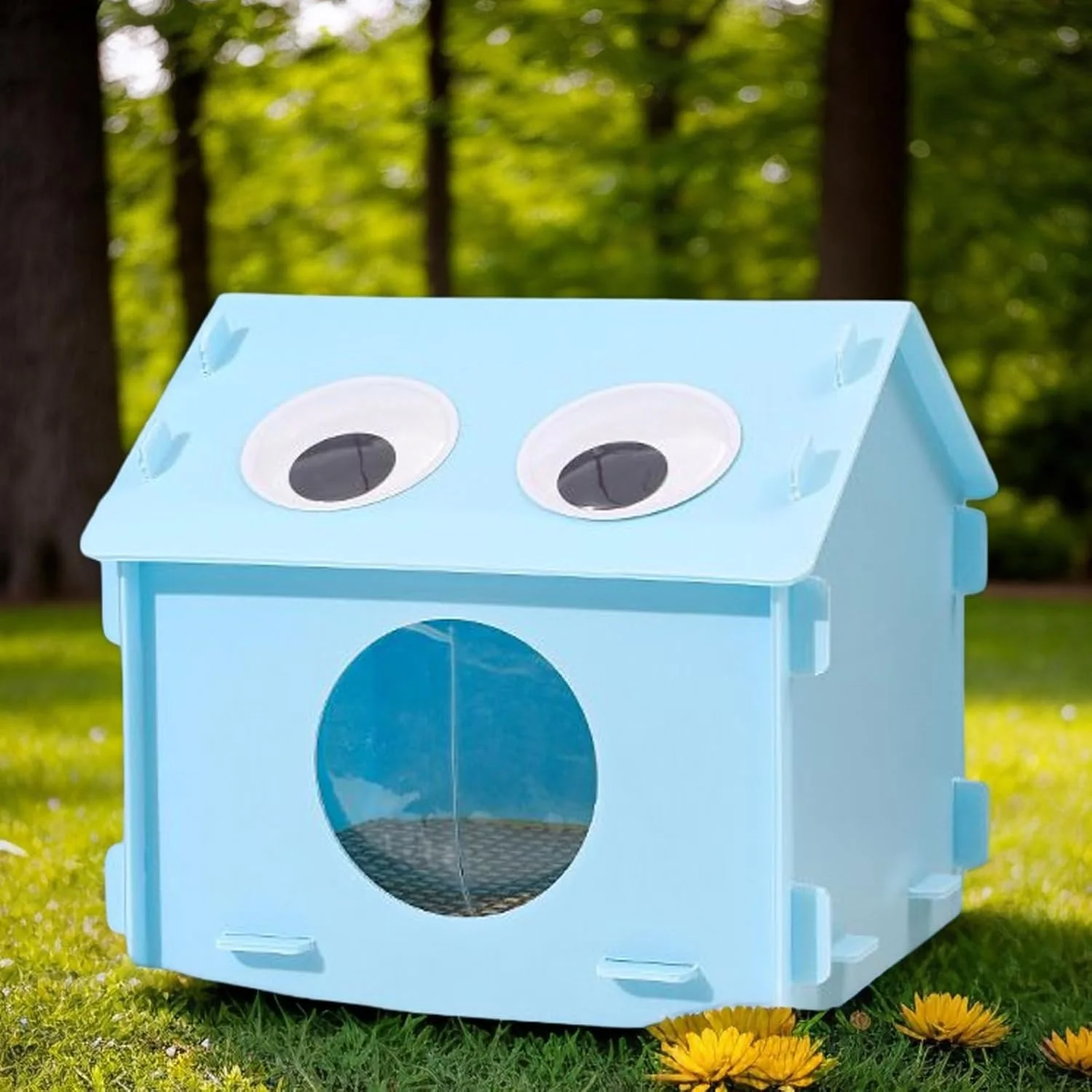 خانه خنک کننده گربه | غار یخی گربه با بسته های یخ | لانه خواب ضد آب سگ برای اتاق خواب داخلی و خارجی، بالکن، اتاق نشیمن