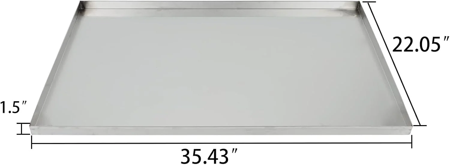 سینی جایگزین استیل ضد زنگ Confote با ابعاد 89x55 سانتی متر برای قفس سگ، مقاوم در برابر جویدن و ...