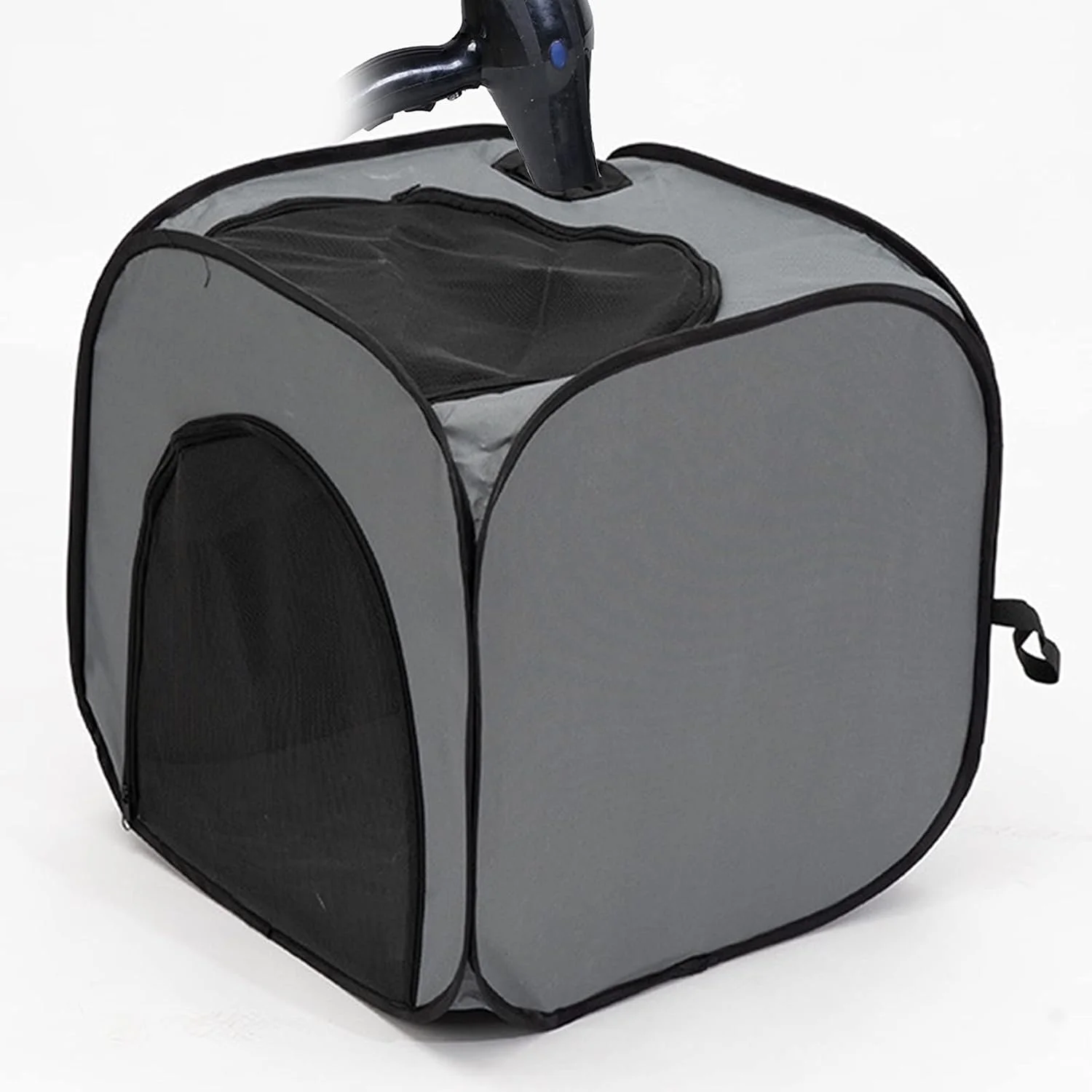 چادر خشک کن تاشو حیوانات خانگی، قفس خشک کن سگ و گربه مربعی قابل حمل، قفس سشوار، کیف های مسافرتی نظافت سگ و گربه بدون دخالت دست برای سگ، گربه، خرگوش، خاکستری