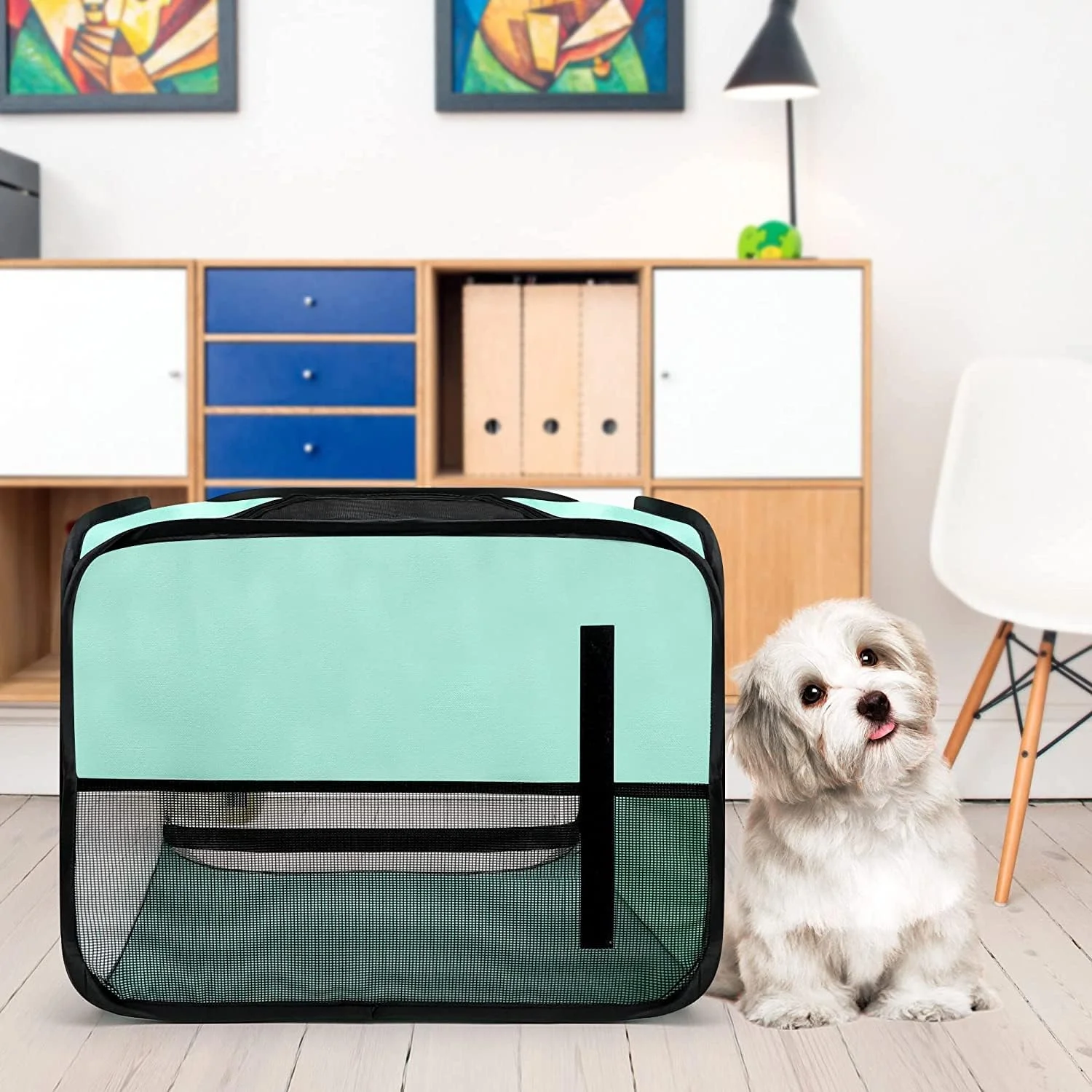 باکس خشک کن موی تاشو حیوانات خانگی برای گربه ها/سگ ها. باکس خشک کن موی قابل حمل حیوانات خانگی. قفس خشک کن موی قابل حمل حیوانات خانگی