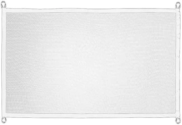 CLoxks Fence Pen Freestanding Foldable Dog Gates Pet Stairway Fence Net Banister Stair Net لحراسة شبكة الحيوانات الأليفة Pet Puppy Safety Fence (Color : White, Size : 100x72cm)