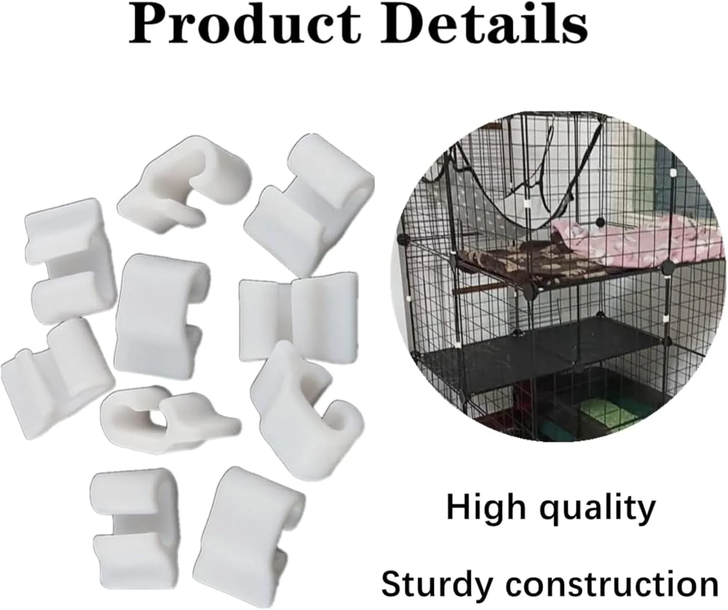 20 عدد قفل درب قفس حیوانات خانگی، گیره قفس سیمی، قفل محوطه بازی حیوانات خانگی، پیچ و مهره برای ثابت کردن درب قفس حیوانات خانگی، خرگوش ها، جوندگان