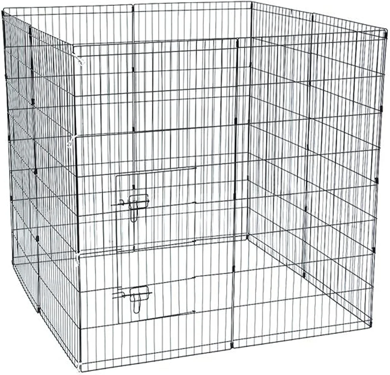 محوطه بازی تاشو و مستقل سگ Cloxks Fence Pen، حصار سیمی فلزی 48 اینچی، محوطه بازی تاشو سگ و گربه، محوطه تمرین قابل حمل، حصار حیوانات خانگی برای ایمنی توله سگ