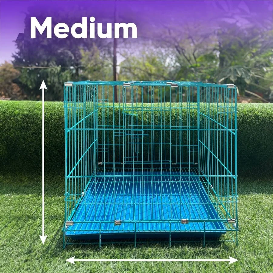 قفس سگ چولبول (قفس 24 اینچی آبی)
