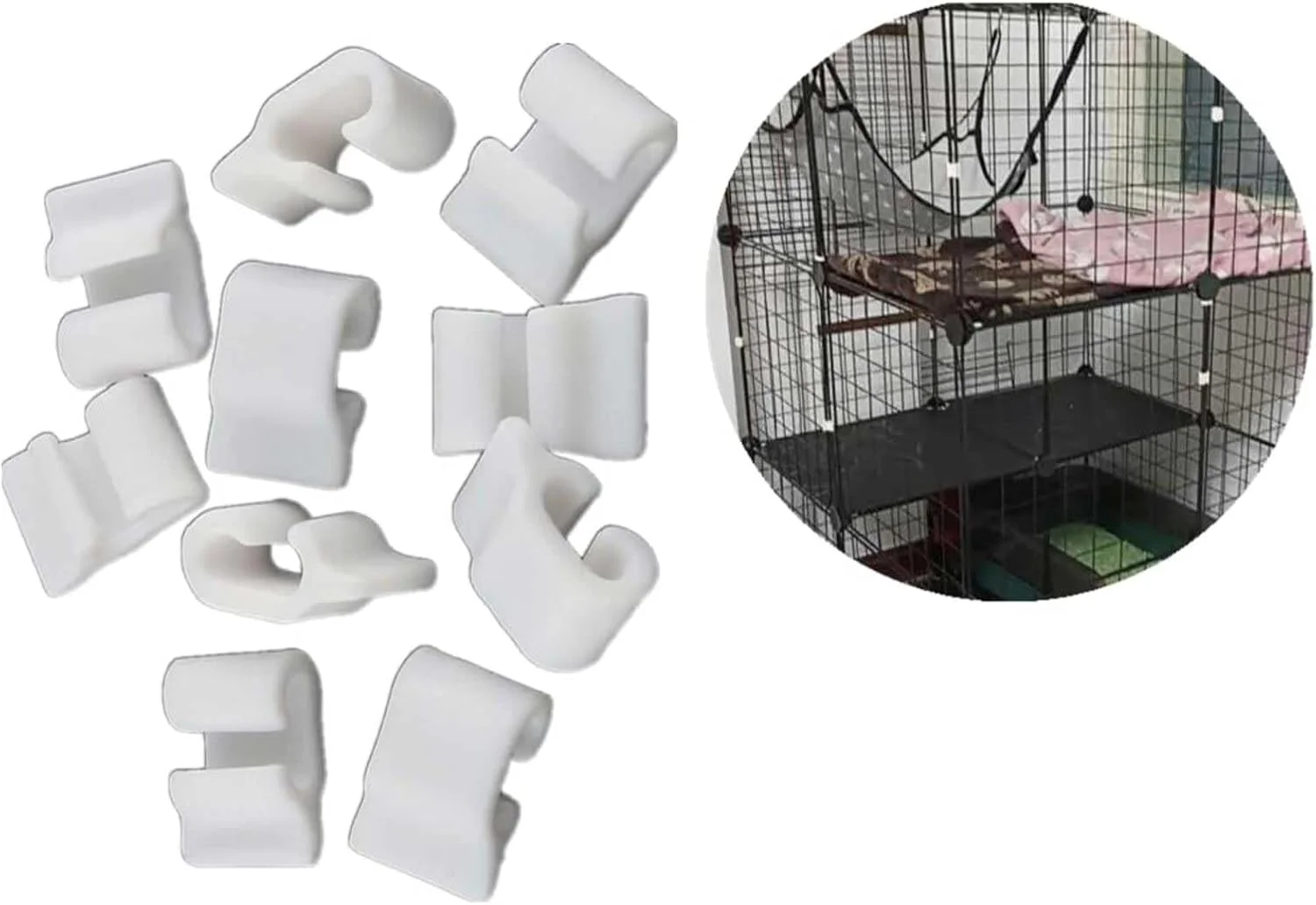 20 عدد قفل درب قفس حیوانات خانگی، گیره قفس سیمی، قفل محوطه بازی حیوانات خانگی، پیچ و مهره برای ثابت کردن درب قفس حیوانات خانگی، خرگوش ها، جوندگان