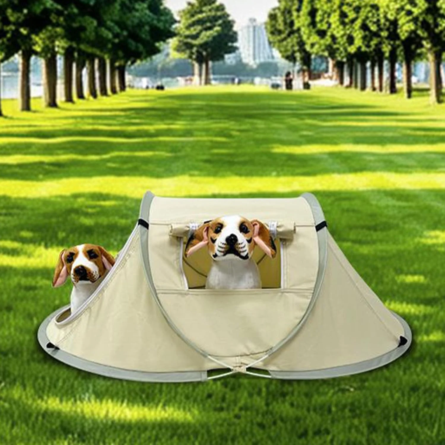 چادر تاشو قابل حمل گربه - پناهگاه ضد آب حیوانات خانگی | چادر پاپ آپ مقاوم در برابر اشعه ماوراء بنفش و دارای تهویه برای سفر سگ و گربه، باغ، کمپینگ، چمن، بالکن، فضای باز، داخل خانه، پیک نیک