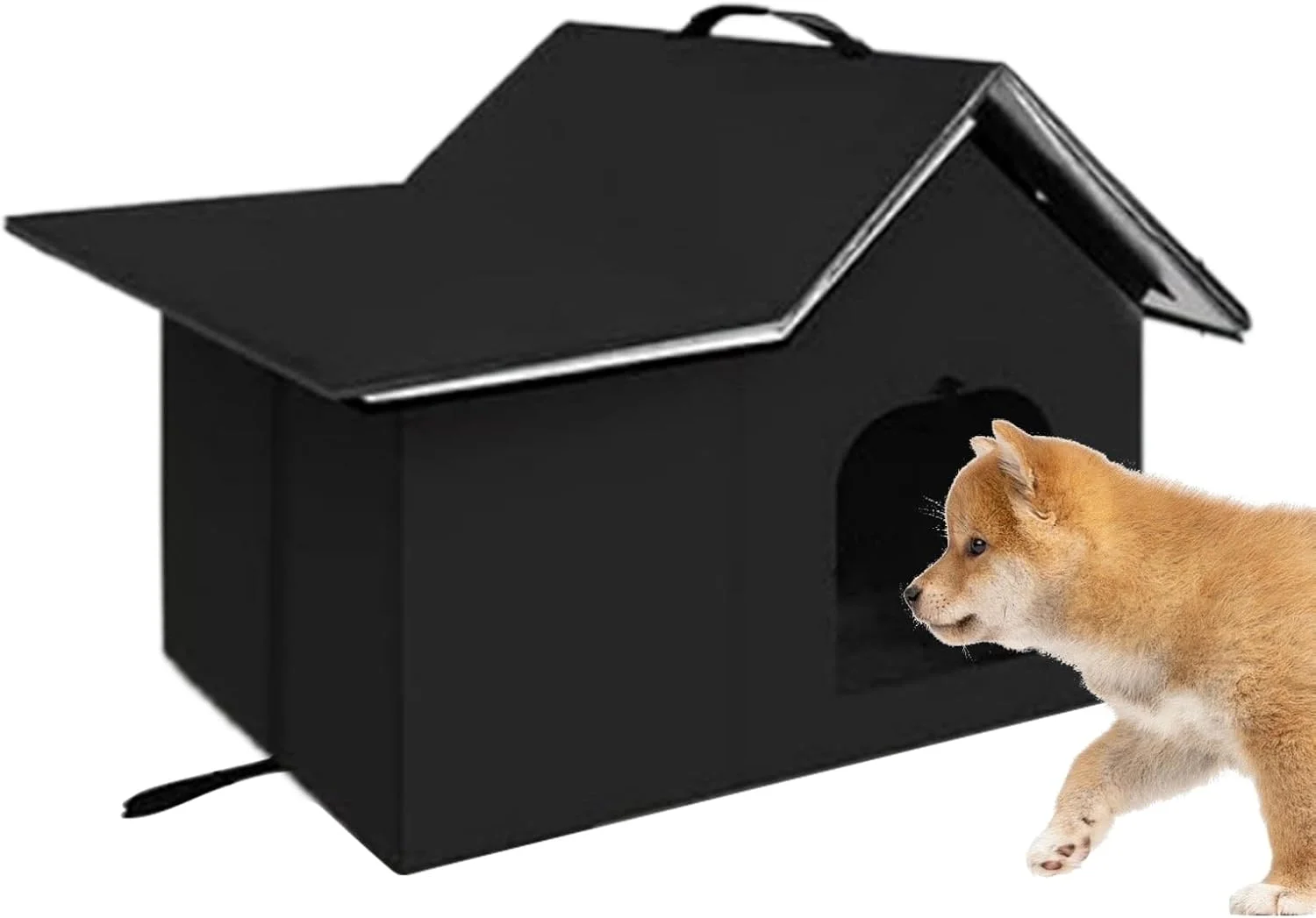 پناهگاه گربه - لانه گرم ضد آب حیوانات خانگی برای زمستان | غار لانه بچه گربه گرم و تاشو و قابل شستشو برای ایوان، چمن، باغ، حیاط، بالکن، حیاط خلوت